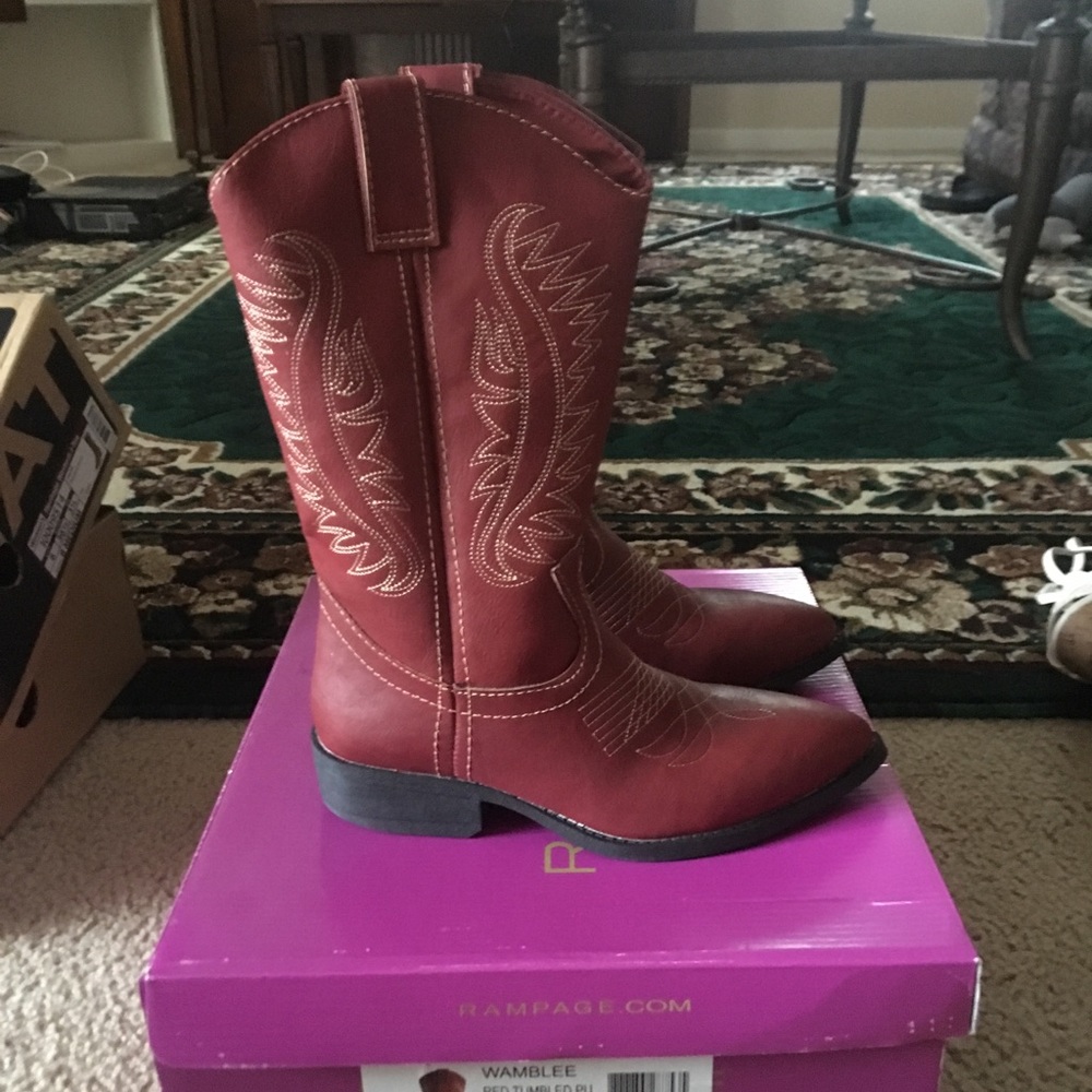 Red cowboy boots
